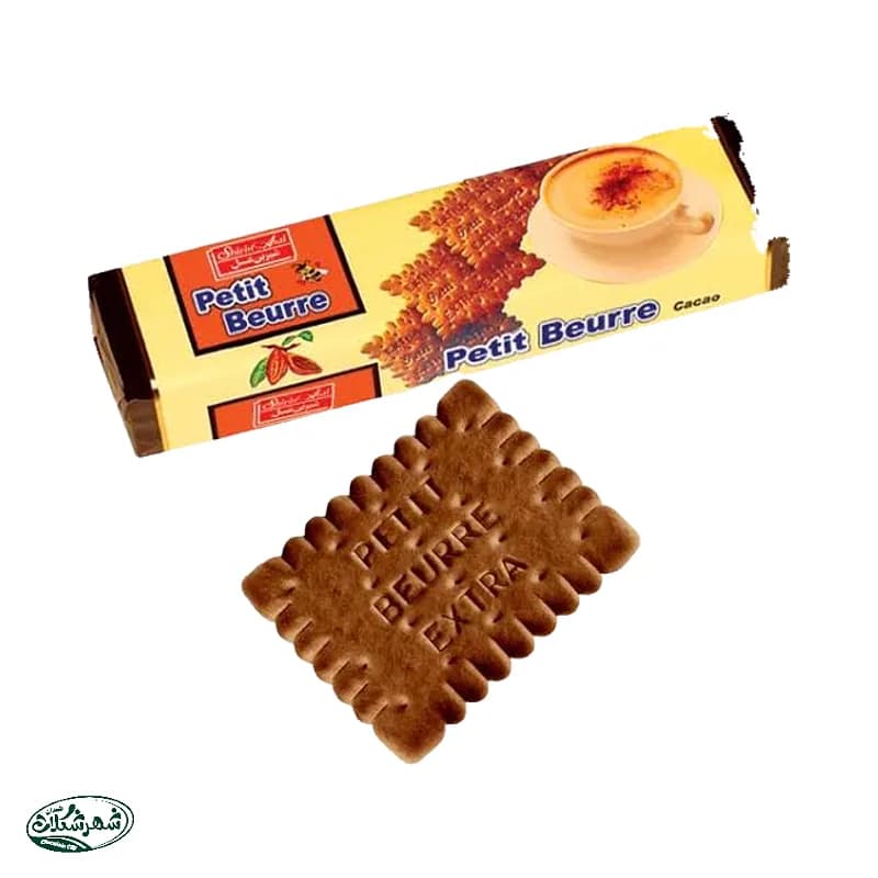 بیسکویت پتی بور کاکائو شیرین عسل 125گ