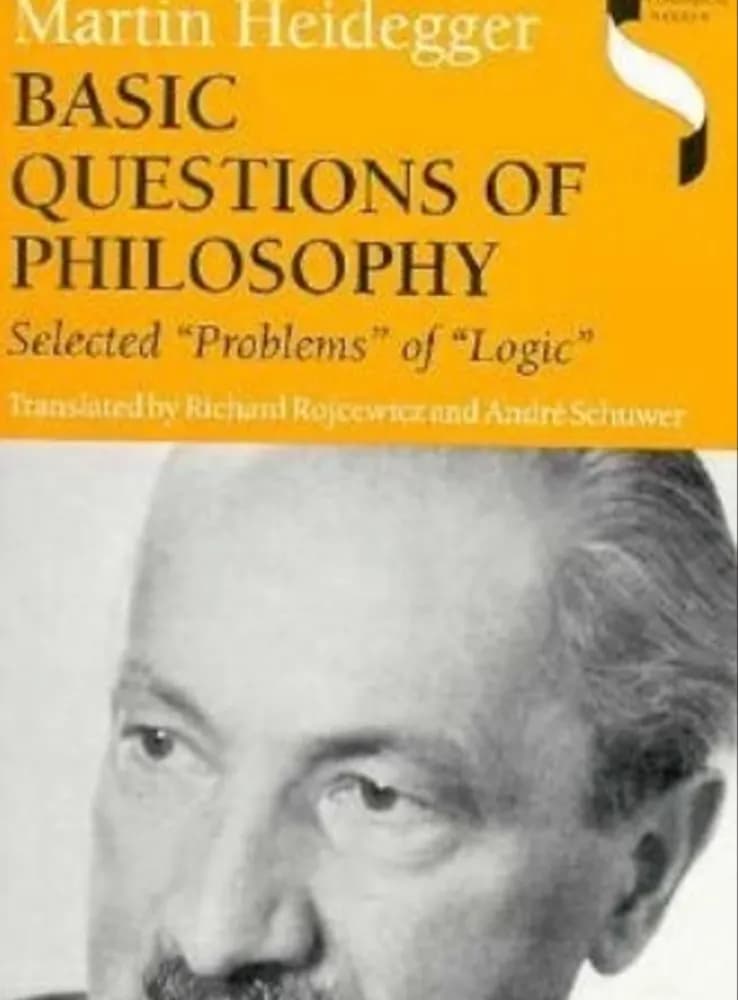 کتاب Basic Questions of Philosophy نسخه انگلیسی PDF | مارتین هایدگر