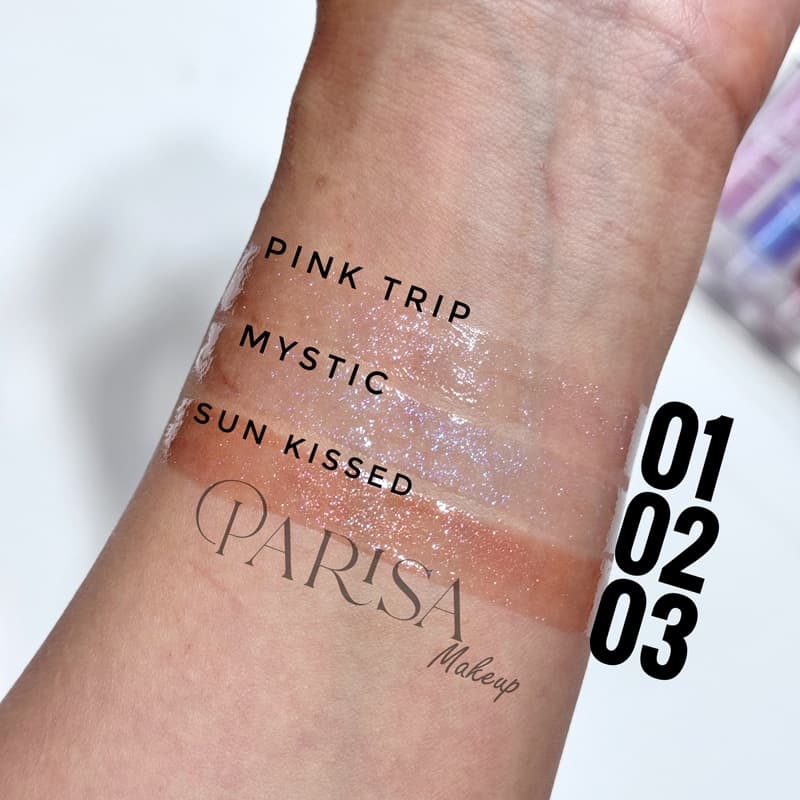 لیپ گلاس شاین گلدن رز مدل Miss Beauty Diamond Shine 3D Lipgloss کد 03 — تصویر ۲