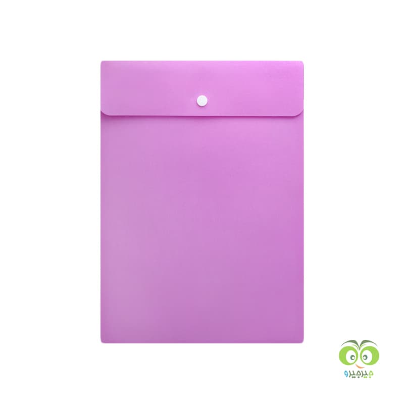 پاکت دکمه دار A4 طرح بلوط سوپرباند کد 120 رنگ بنفش
