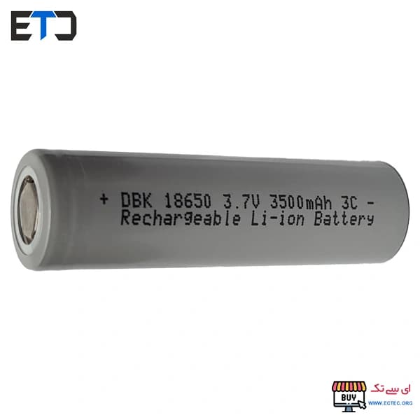 باتری 3.7 ولت 3500 میلی آمپر 18650 دی بی کی DBK — تصویر ۴