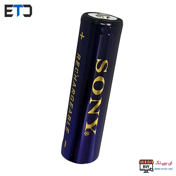 باتری لیتیوم یون قابل شارژ 10000 میلی آمپر سونی ICR-18650 نوک دار — تصویر ۲