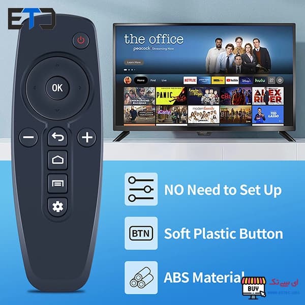 ریموت Air mouse ایر ماوس X8 با ژیروسکوپ 6 محوره و دانگل — تصویر ۳