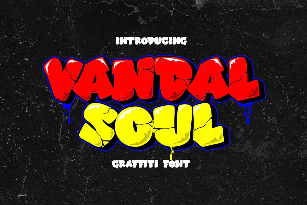 فونت دیوارنگاری Vandal Soul