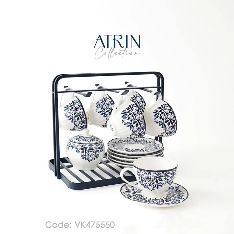 سرویس چای خوری استند دار 14 پارچه BVK بی وی کی مدل ATRIN کد VK475550