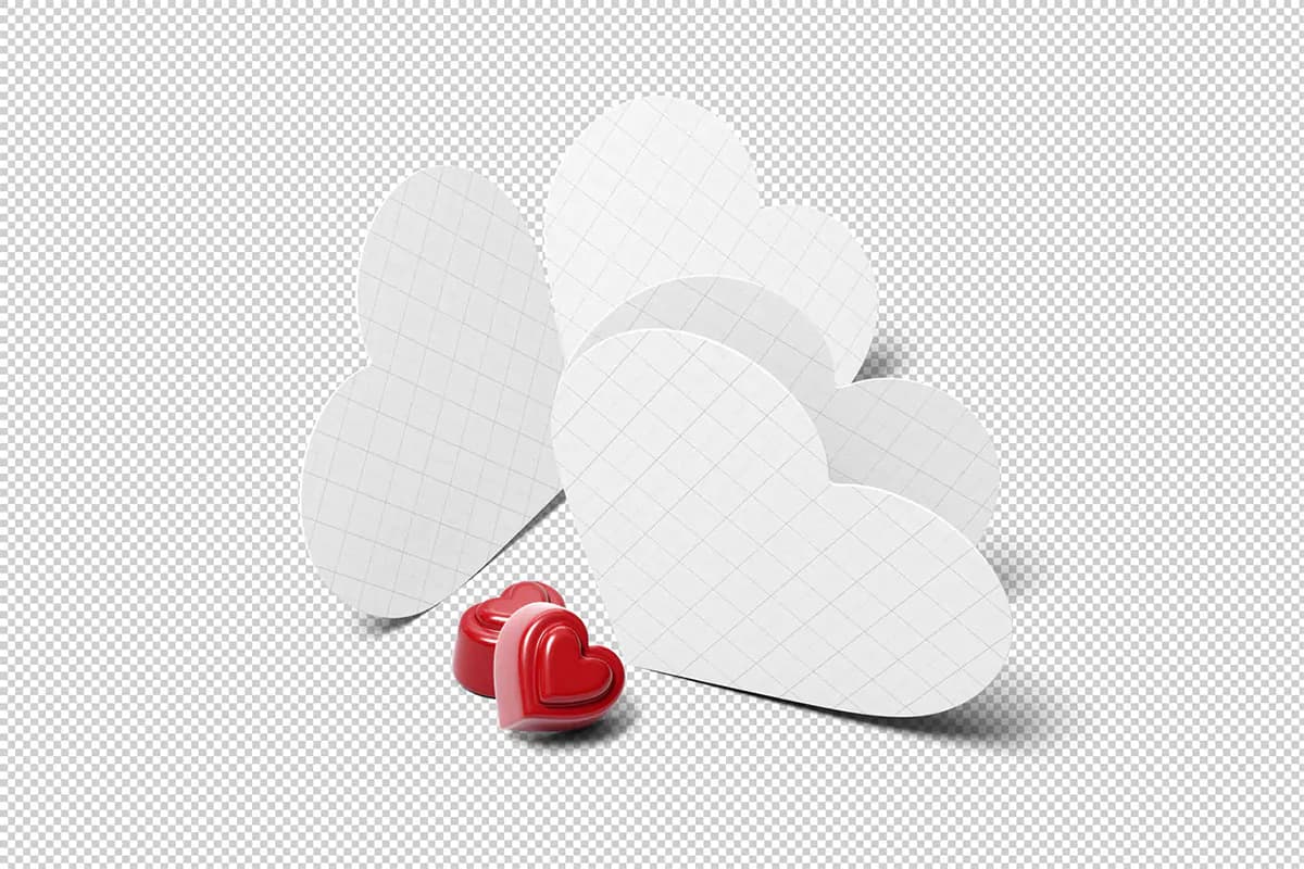 موکاپ کارت ولنتاین — تصویر ۳