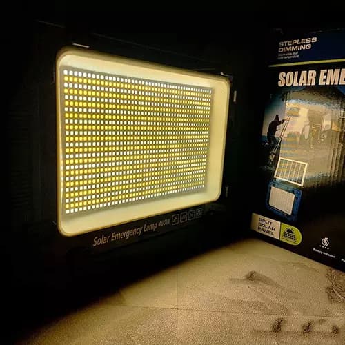 پروژکتور شارژی خورشیدی 400 وات مدل W8109-2 — تصویر ۳