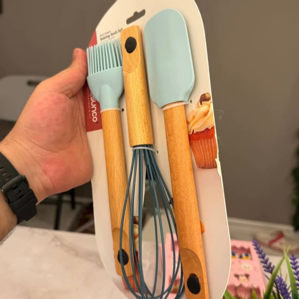 ابزار آشپزی کاساس اونکو مدل SK-3095 بسته 3 عددی (همزن.فرچه.لیسک) — تصویر ۷