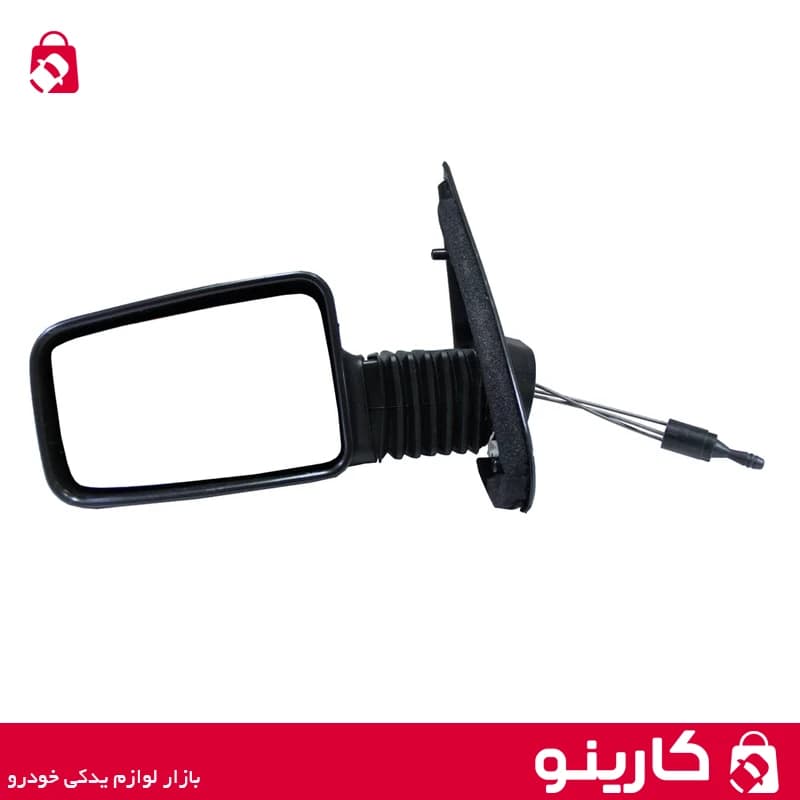 آینه بغل پژو 405 دستی طرح قدیم چپ با لچکی جهان پارت JAP