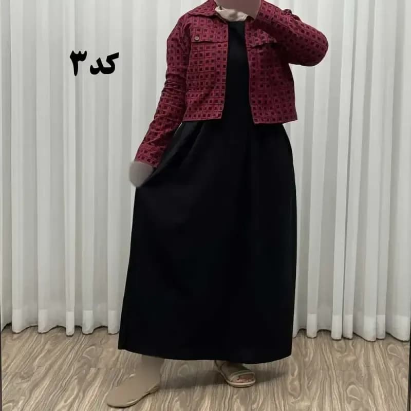 ست سارافون و رویه لینن زنانه مدل شکوفه فری سایز تا 46 چهارفصل شیک و راحت — تصویر ۹