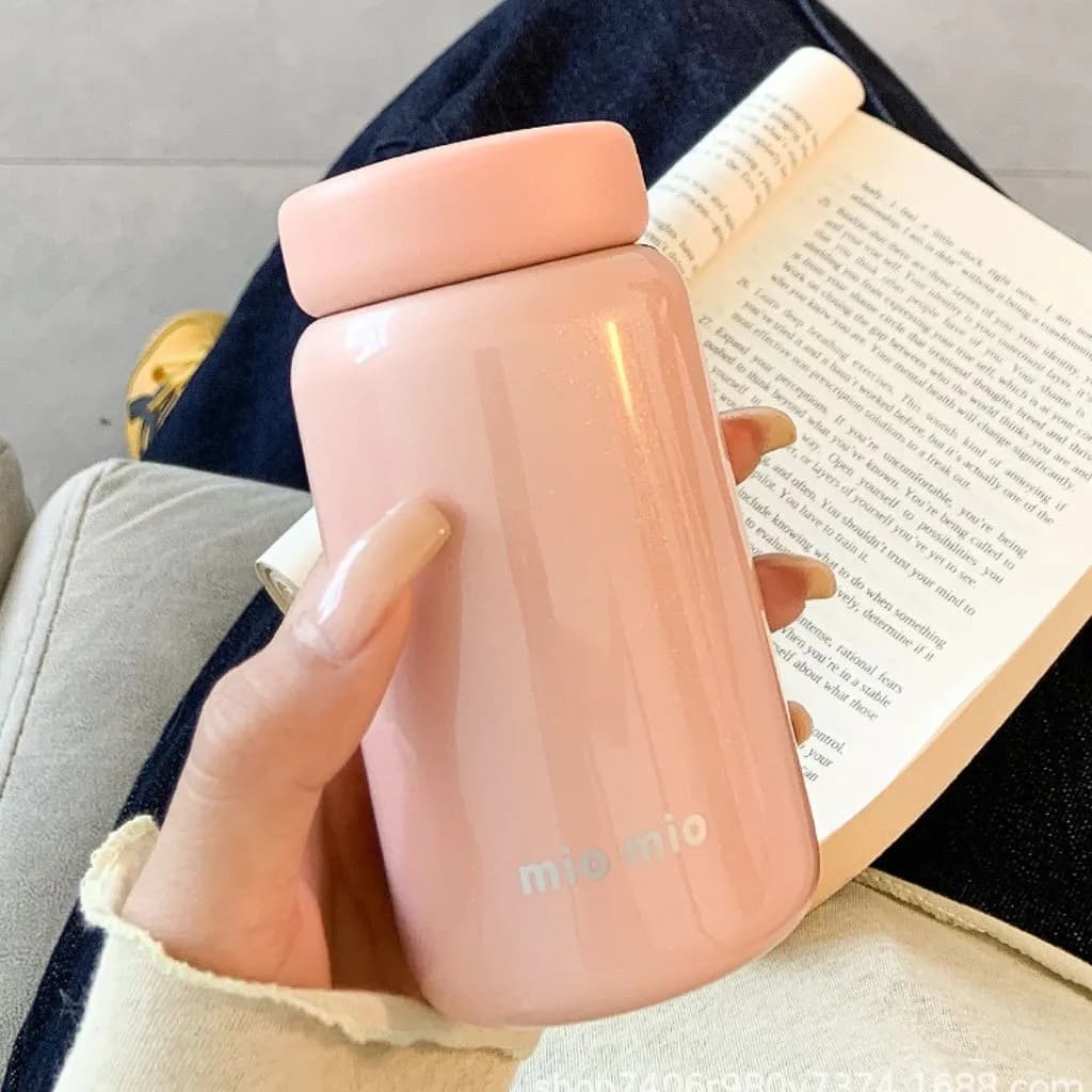 مینی فلاسک شاین دار برند mio mio پاستیلی 200ml — تصویر ۷