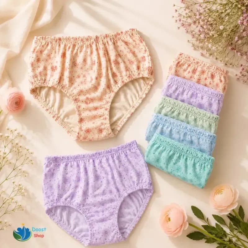پک 3 عددی شورت نخی زنانه طرح دار سایز XL تا 3XL — تصویر ۹