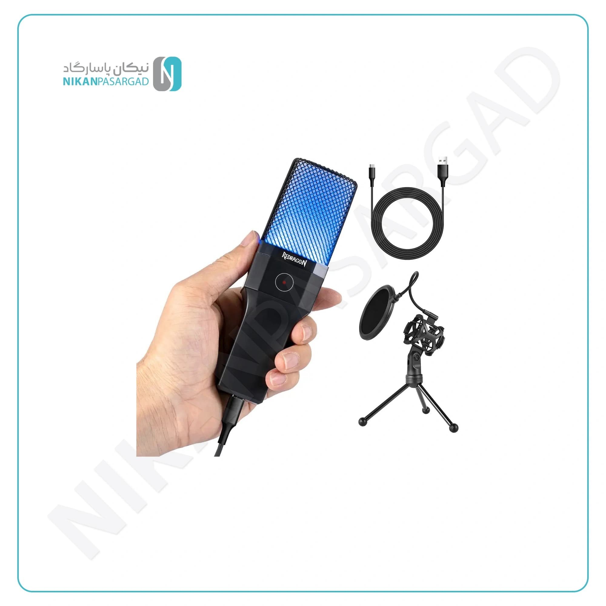 میکروفون ردراگون مدل REDRAGON ADNE GM212 RGB — تصویر ۲