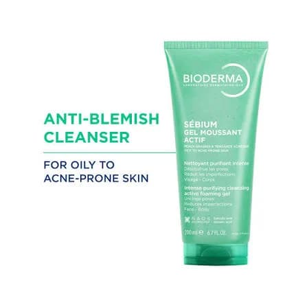 ژل شستشو ضدجوش صورت بایودرما Bioderma Gel — تصویر ۳