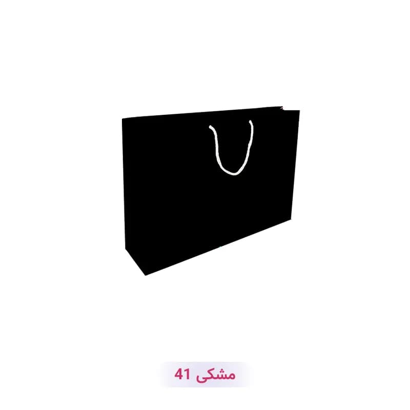 پاکت کادو با طرح ساده تک رنگ مشکی (سری 41)