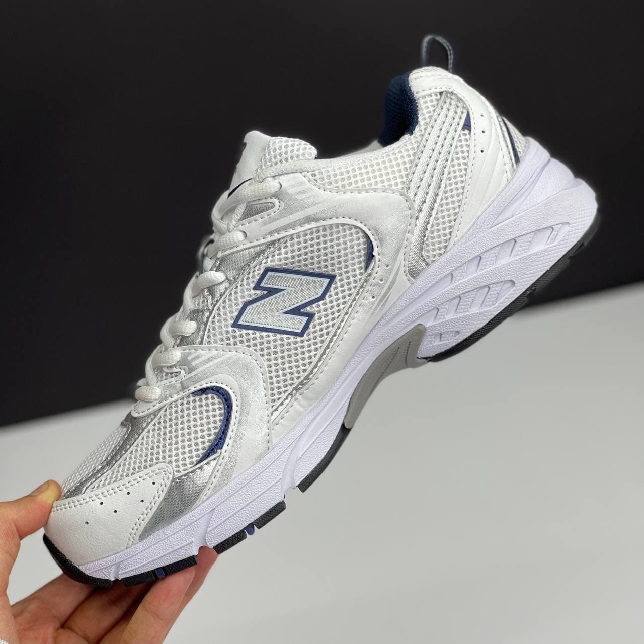 نیو بالانس 530 سفید سورمهای New Balance 530 White Navy — تصویر ۲