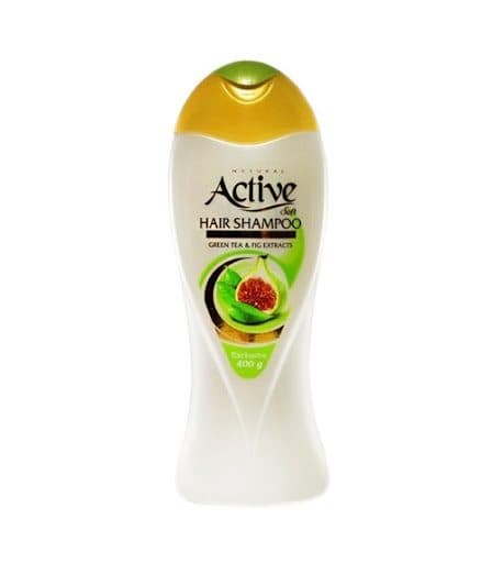 شامپو حجم دهنده موی سر اکتیو Active مدل Green Tea And Fig مناسب موهای چرب وزن 400 گرم — تصویر ۲