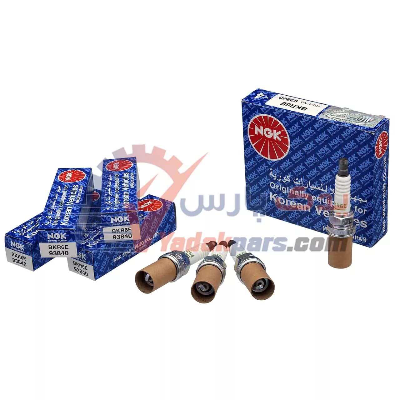 شمع پژو 405 NGK پایه کوتاه V POWER ژاپن (بسته۴عددی) — تصویر ۳