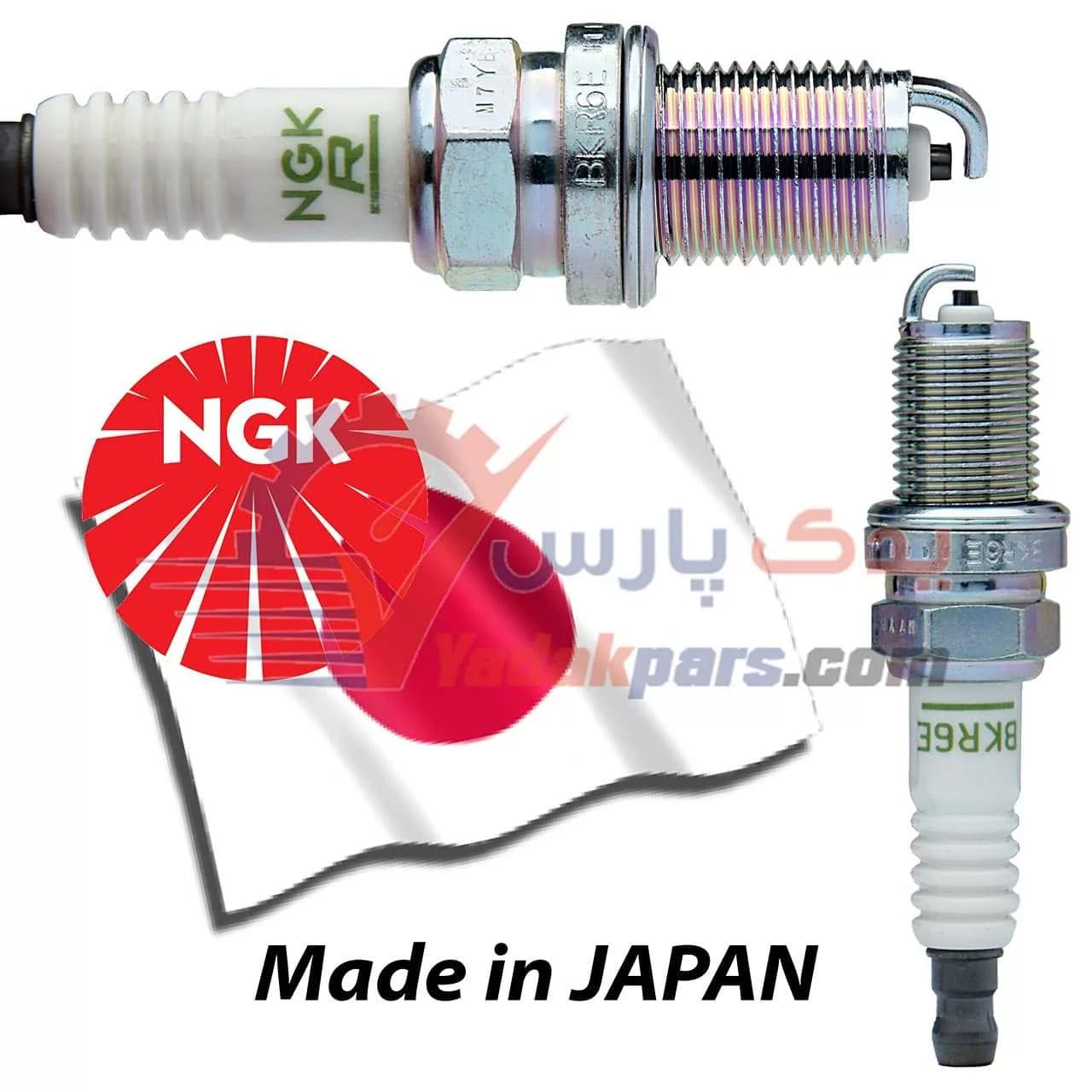 شمع پژو 405 NGK پایه کوتاه V POWER ژاپن (بسته۴عددی) — تصویر ۶