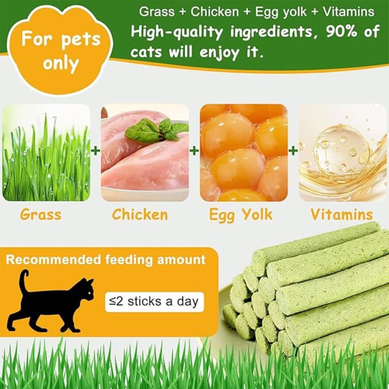 تشویقی کت گرس گربه Cat Grass بسته 6 عددی — تصویر ۲