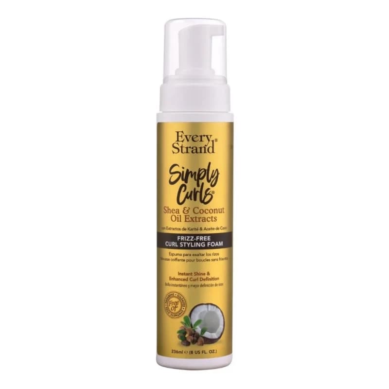 فوم حالت دهنده موی فر و مجعد اوری استرند | Every Strand simply curls frizz-free curl styling foam 236 ml