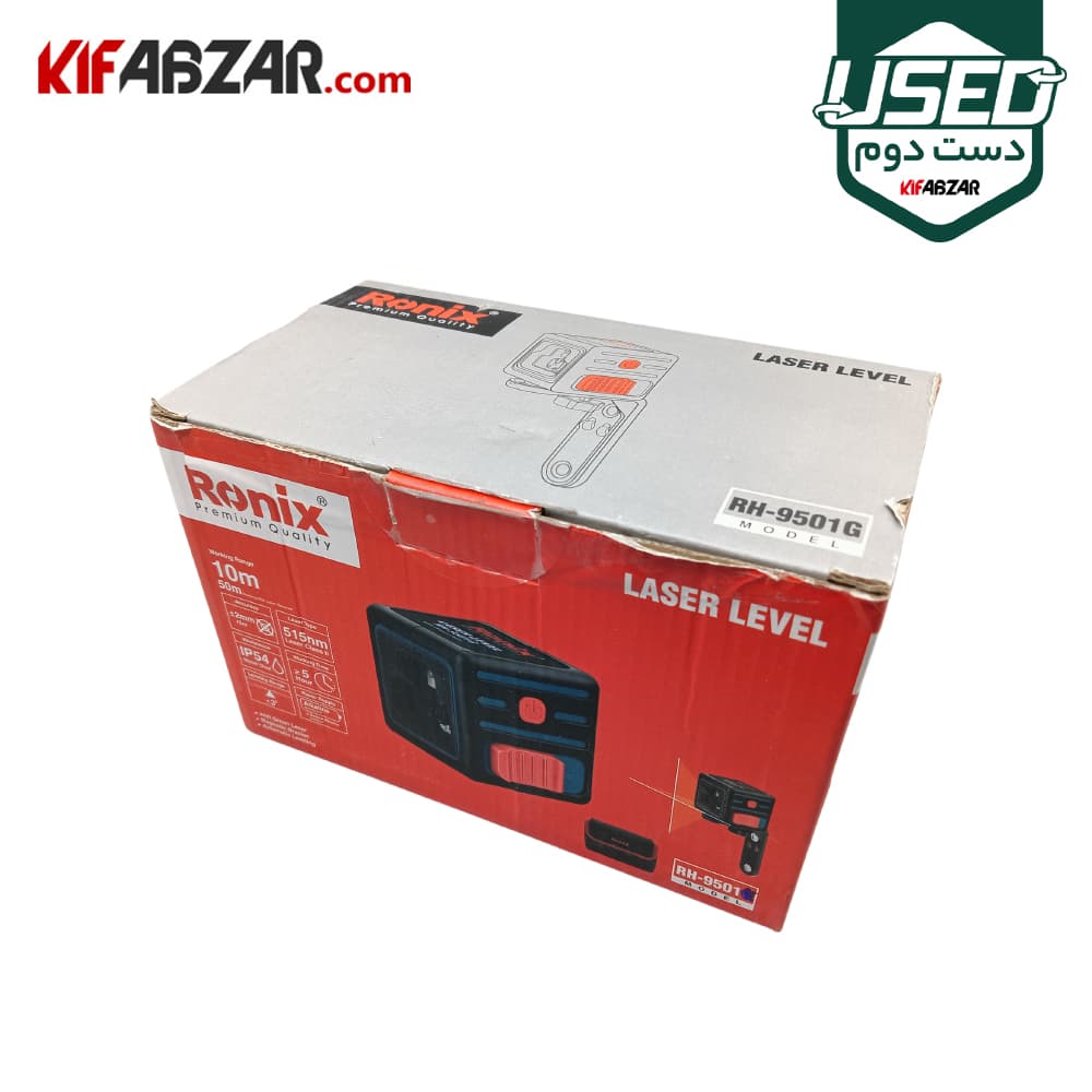 تراز لیزری 2 بعدی 180 درجه رونیکس مدل RH-9501 دست دوم — تصویر ۳