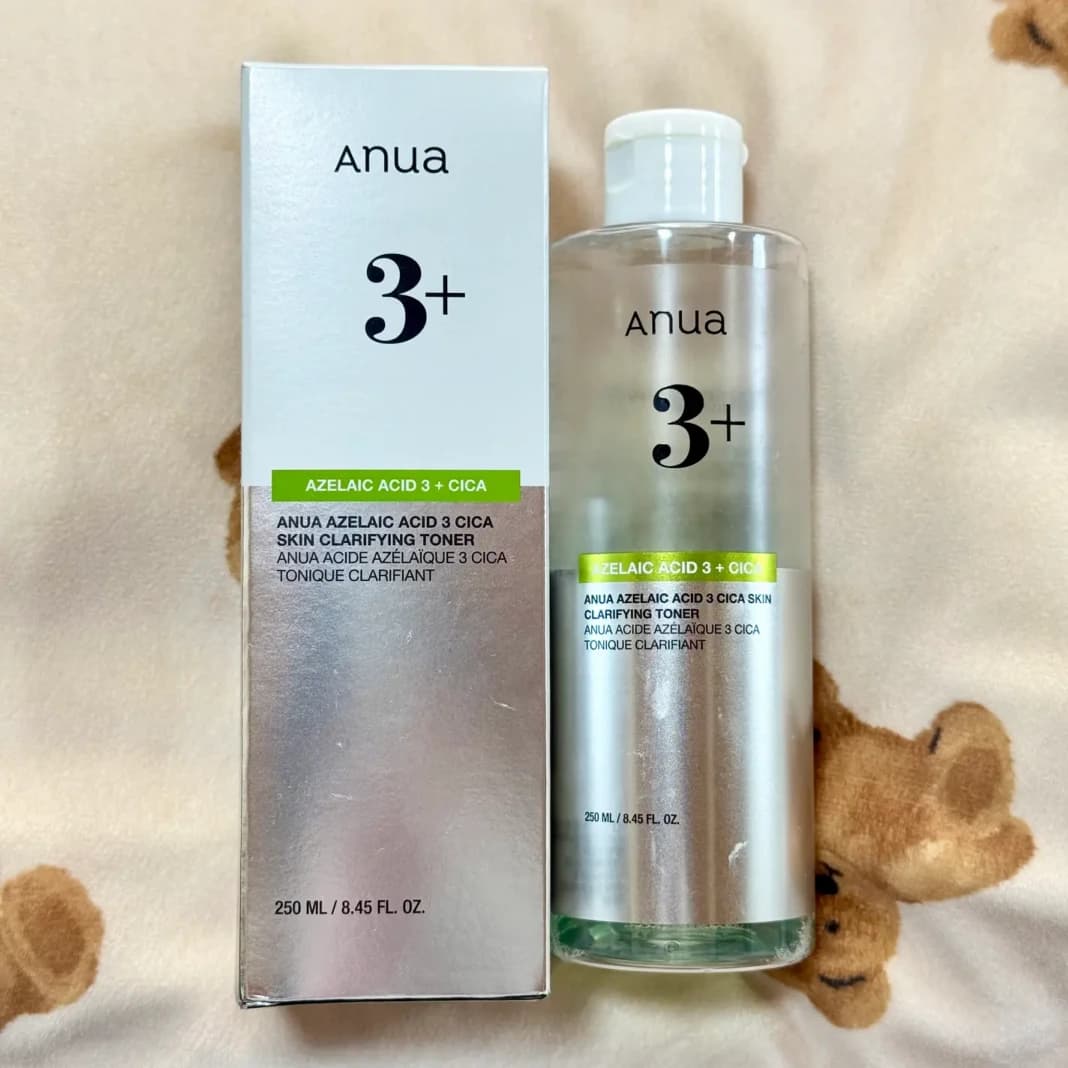 تونر آزلائیک اسید( ازلاییک اسید) 3 و سیکا آنوا شفاف کننده پوست | Anua Azelaic Acid 3 Cica Skin Clarifying Toner 250 ml
