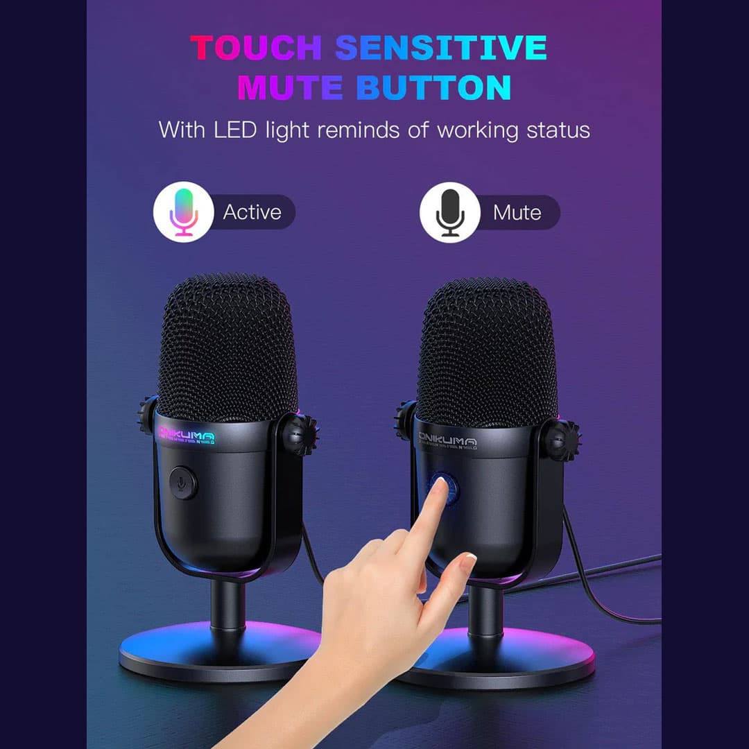 میکروفون گیمینگ رومیزی اونیکوما مدل M830 RGB — تصویر ۸