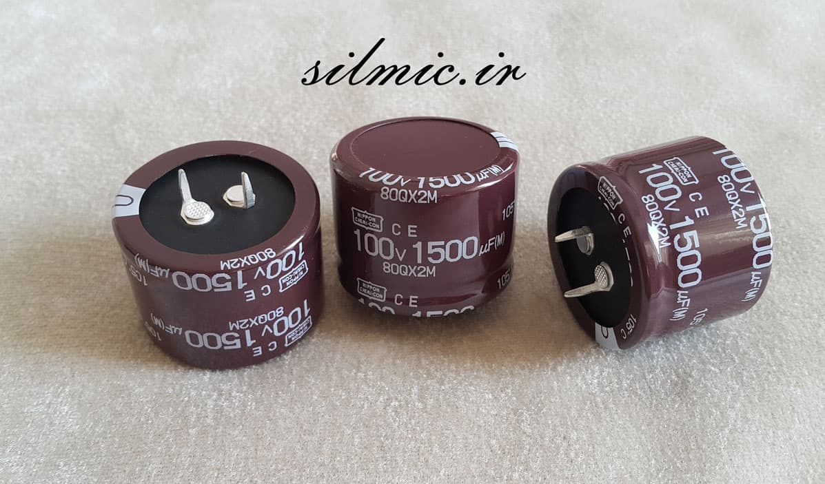 خازن های فای 1500 میکرو فاراد 100 ولت nippon ژاپن مناسب تغذیه منابع صوتی — تصویر ۲