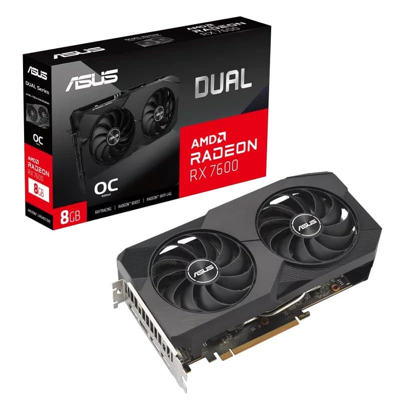 کارت گرافیک ایسوس مدل Dual Radeon RX 7600 8GB OC Edition — تصویر ۹