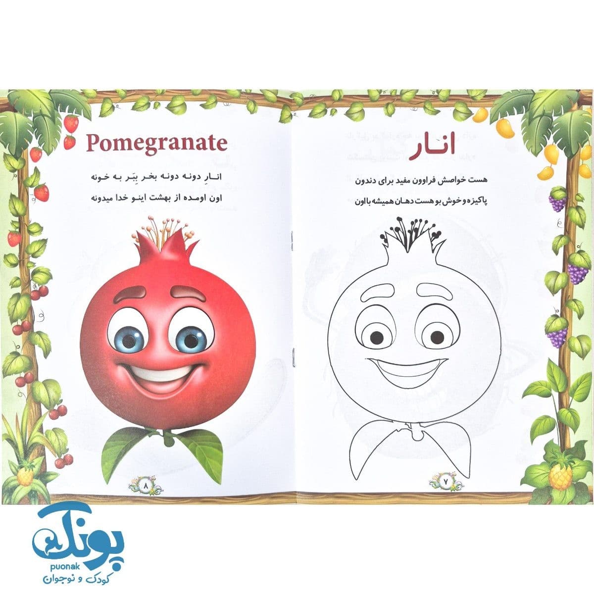 کتاب رنگ کن و آواز بخون ۹ (میوه ها) — تصویر ۷