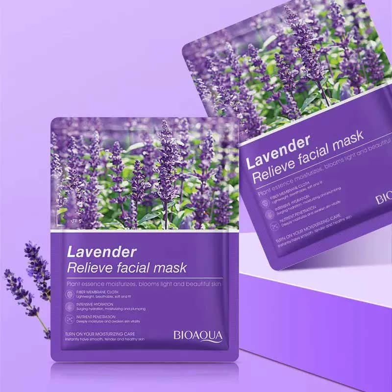 ماسک ورقه ای صورت مدل اسطوخودوس بیوآکوا Bioaqua — تصویر ۲