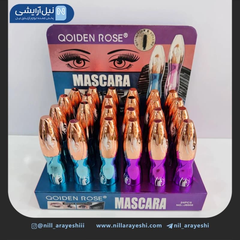 ریمل رنگی کیودن رز کد J8006