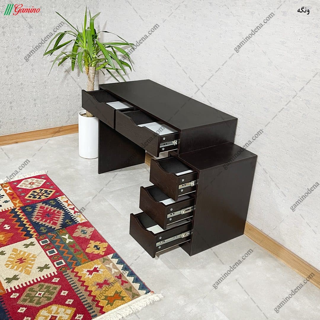 میز آرایش مدرن ساده و شیک و لاکچری نشیمن دار مدل ماکان — تصویر ۷