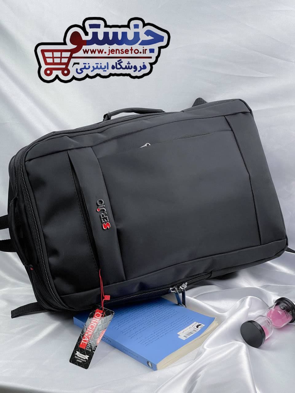 کوله پشتی اسپرت لپ تاپ سرجیو serjio مستطیلی خارجی (کیف مدرسه پسرانه و دخترانه_دانشجویی) کد 393 — تصویر ۳