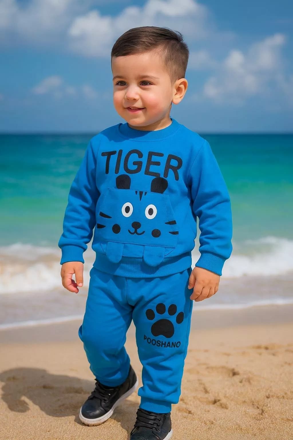 بلوز شلوار تایگر Tiger جیب کانگرویی سایز ۳۵ تا ۴۵ کد ۵۰۶۸ — تصویر ۵