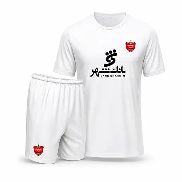 پیراهن و شورت دروازه بانی بچه گانه و بزرگسال پرسپولیس 1404(سفید)