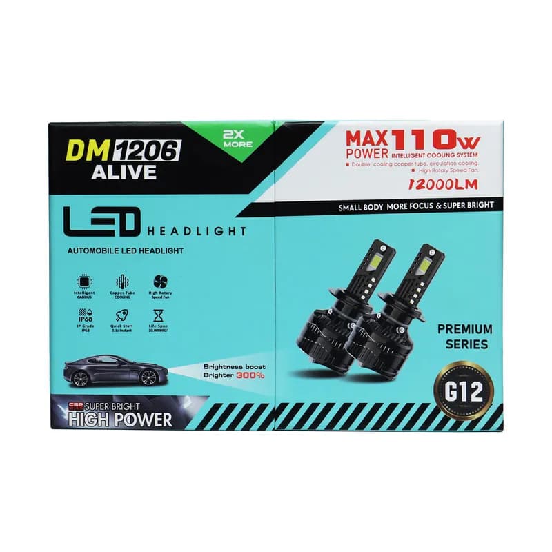 لامپ هدلایت پراید الایو G12 پایه H4 دو عددی — تصویر ۳
