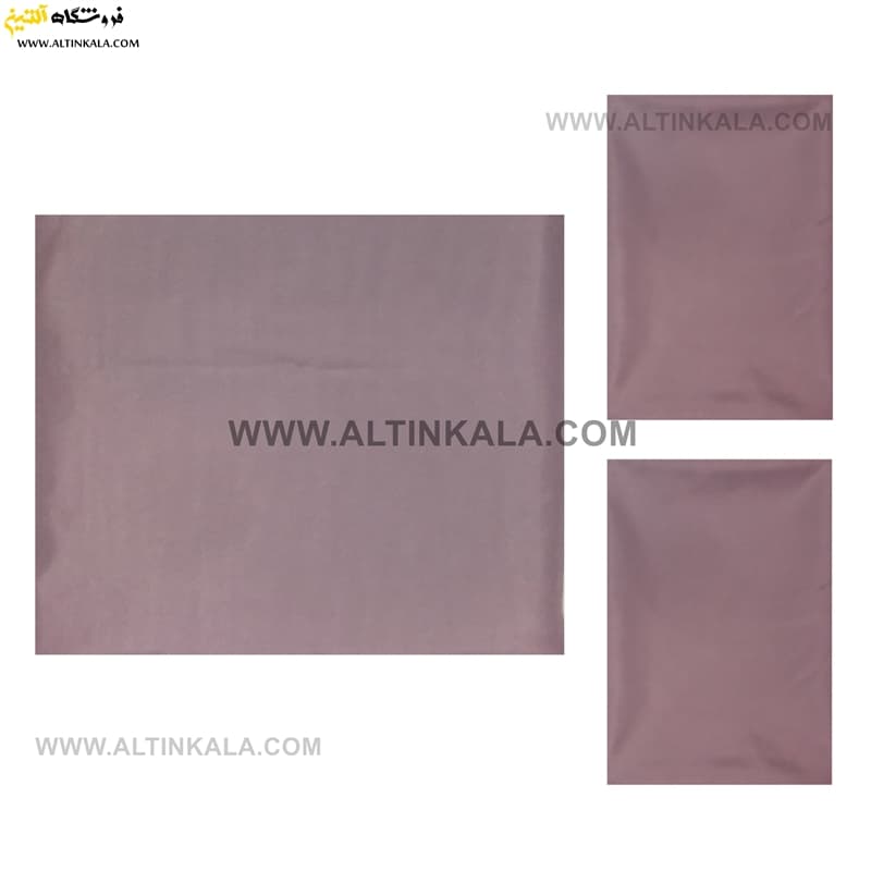 سرویس ملحفه کشدوز دونفره سه تکه 180×200 ساده رنگ کالباسی