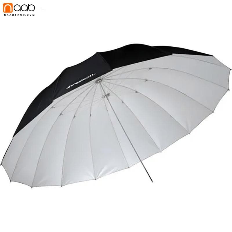 چتر عکاسی داخل سفید وستکات Westcott 180cm Parabolic Standard Umbrella+دفیوزر — تصویر ۳