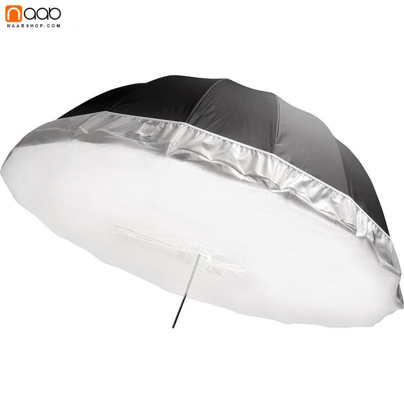 چتر عکاسی داخل سفید وستکات Westcott 180cm Parabolic Standard Umbrella+دفیوزر — تصویر ۴