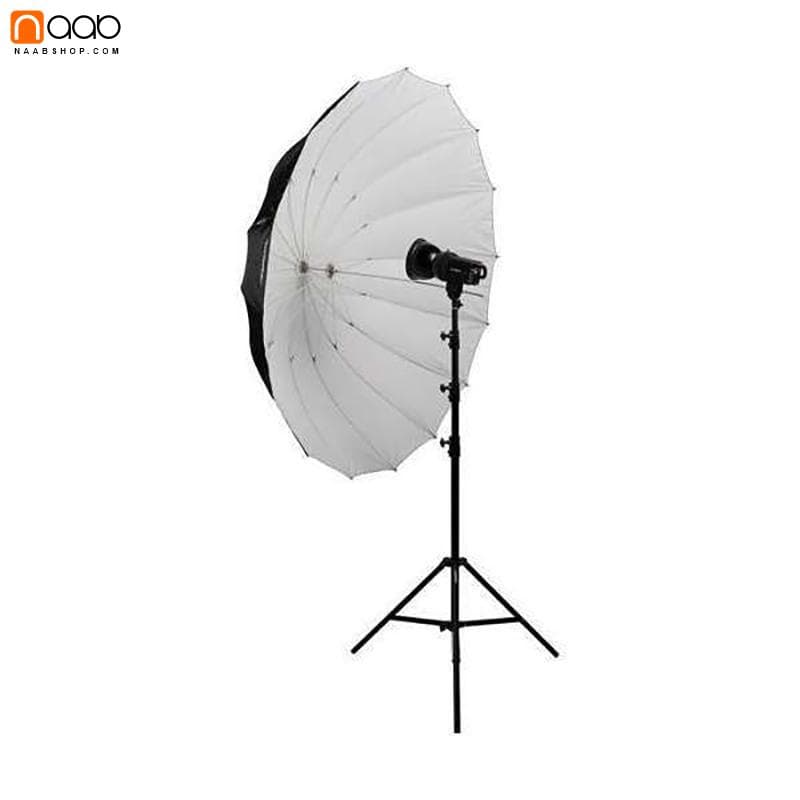 چتر عکاسی داخل سفید وستکات Westcott 180cm Parabolic Standard Umbrella+دفیوزر — تصویر ۲