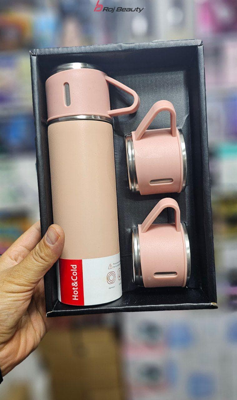 فلاسک و لیوان مدل hot-cold گنجایش 0.5 لیتر بسته 3 عددی — تصویر ۵