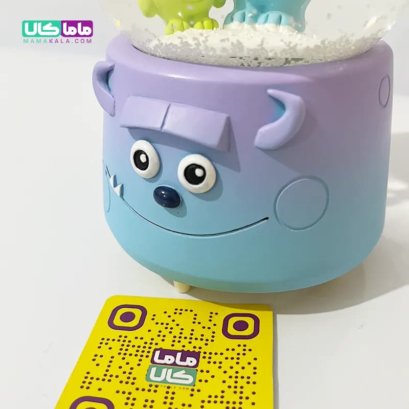 گوی کریستالی موزیکال سالیوان و مایک + رقص نور و برف شادی 20 سانتیمتر — تصویر ۴