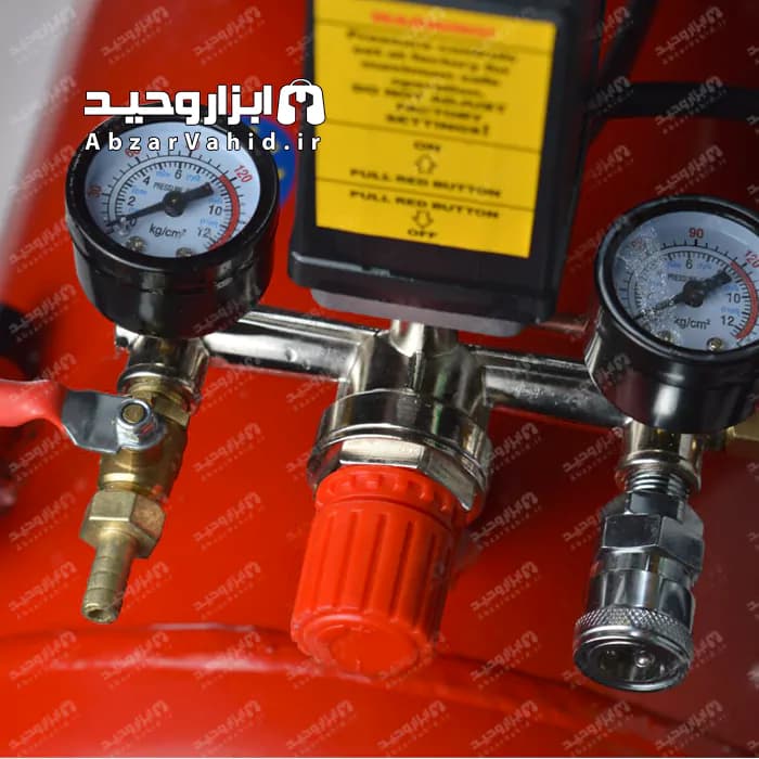 کمپرسور استریم 100 لیتری روغنی موتور کم صدا قدرتمند پر کردن در عرض 4:10 دقیقه مدل STREAM-3HP-V-0.25 — تصویر ۵