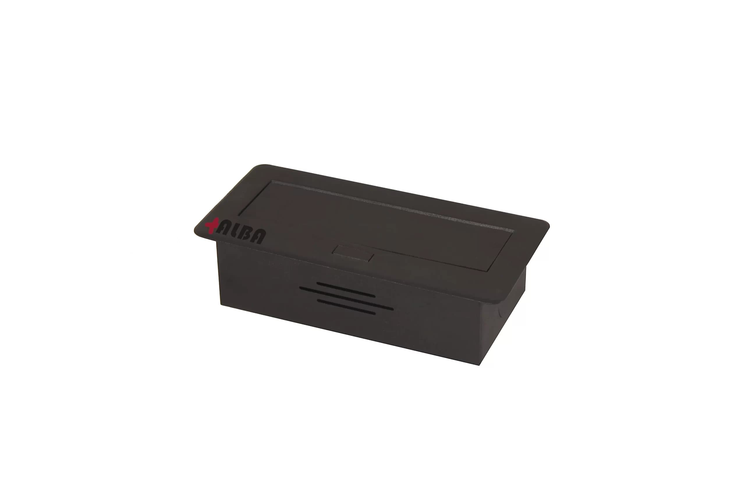 پریز تو کار دو سوکت دو usb برق آلبا — تصویر ۴