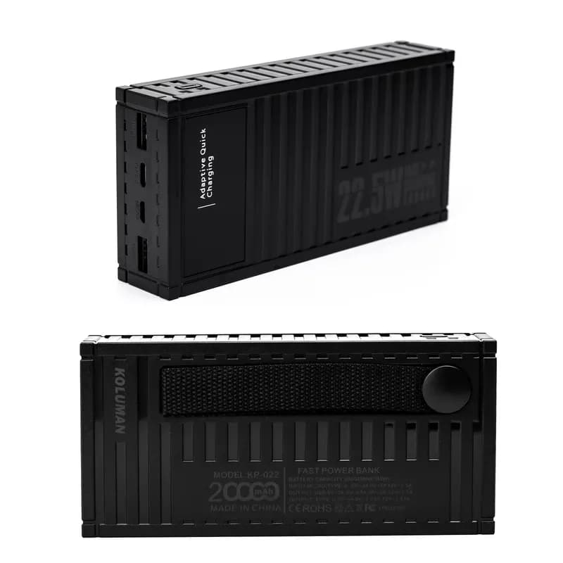 پاوربانک کلومن مدل KP-022 22.5W ظرفیت 20000 میلی آمپر ساعت مشکی گارانتی 12 ماهه تکنوپاز — تصویر ۴