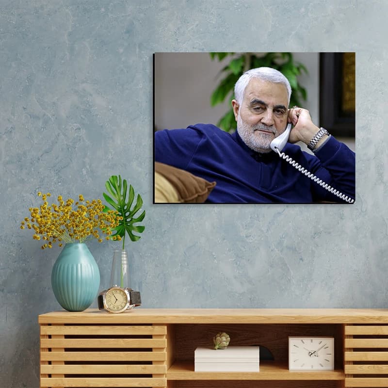 تابلو شاسی مدل شهید حاج قاسم سلیمانی کد 044 — تصویر ۳