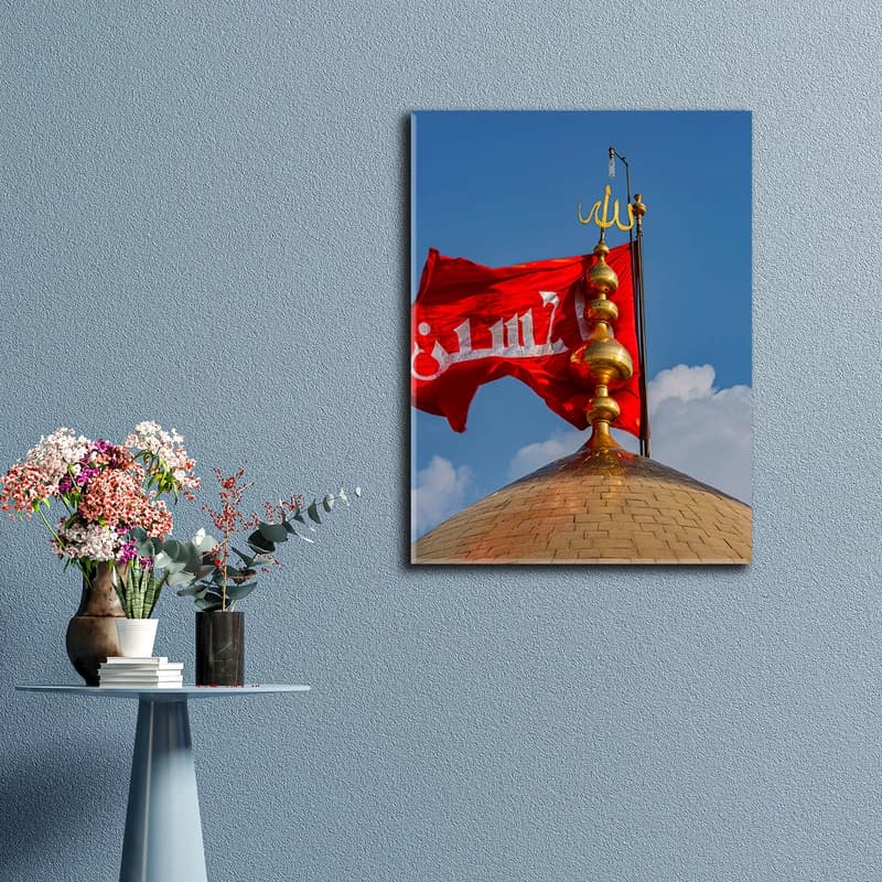 تابلو شاسی مدل کربلا طرح گنبد حرم امام حسین (ع) کد 01 — تصویر ۳