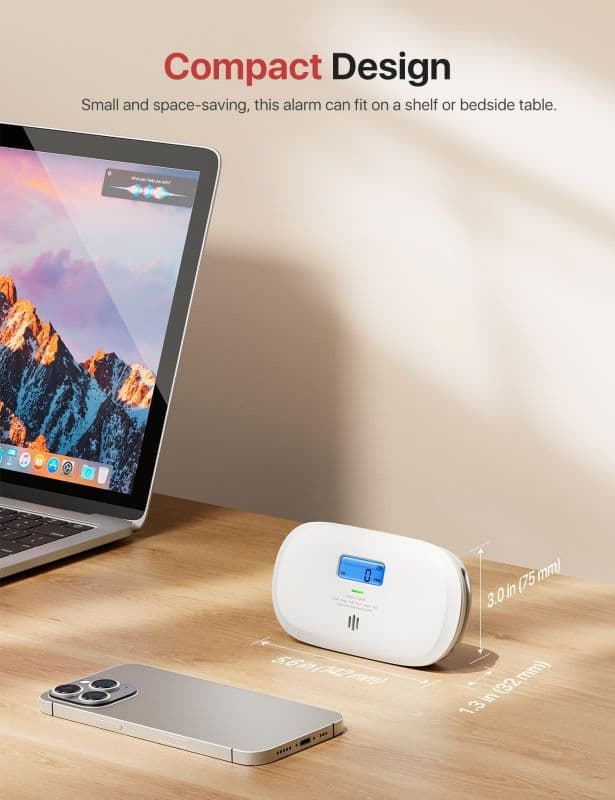 هشدار دهنده نشت گاز مونوکسید کربن X-Sense مدل XC0C-SR — تصویر ۵